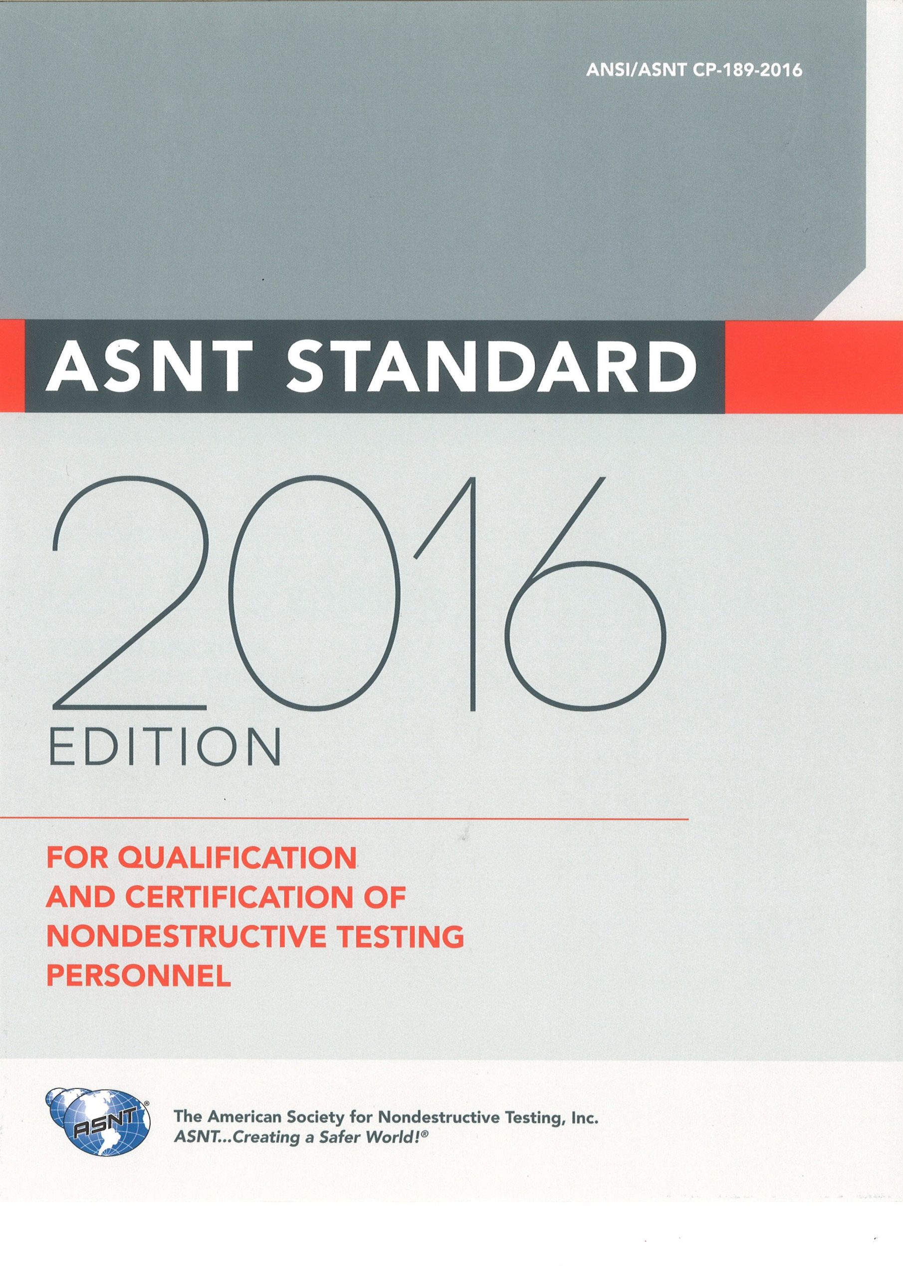 ASNT Standard for Qualification and Certification of Nondestructive Testing Personnel 2016 - Image 2